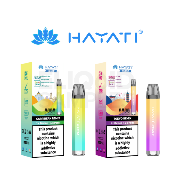 hayati remix 2400 flavours Hayati Remix 2400 Disposable Vape | Best Price